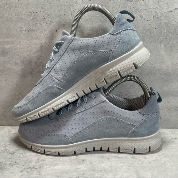 NEW Hotter Gravity II Trainers Shoes Cushioned Leather Blue Womens‎ UK 4.5 US - Picture 5 of 8